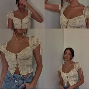 Princess Polly ALLYSON TOP YELLOW